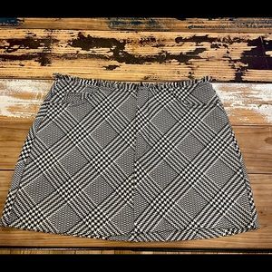 HOLIDAY BLACK PLAID ZARA MINI SKIRT